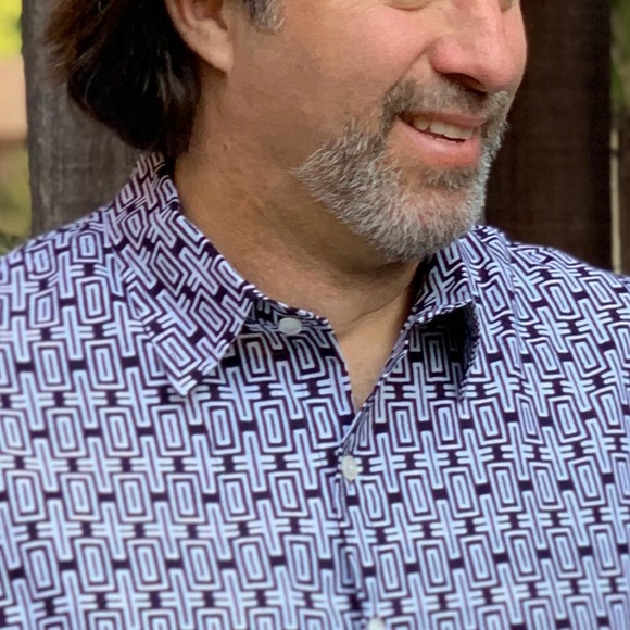 Bespoke Japanese Indigo Print Cotton. - Picture 6 of 8